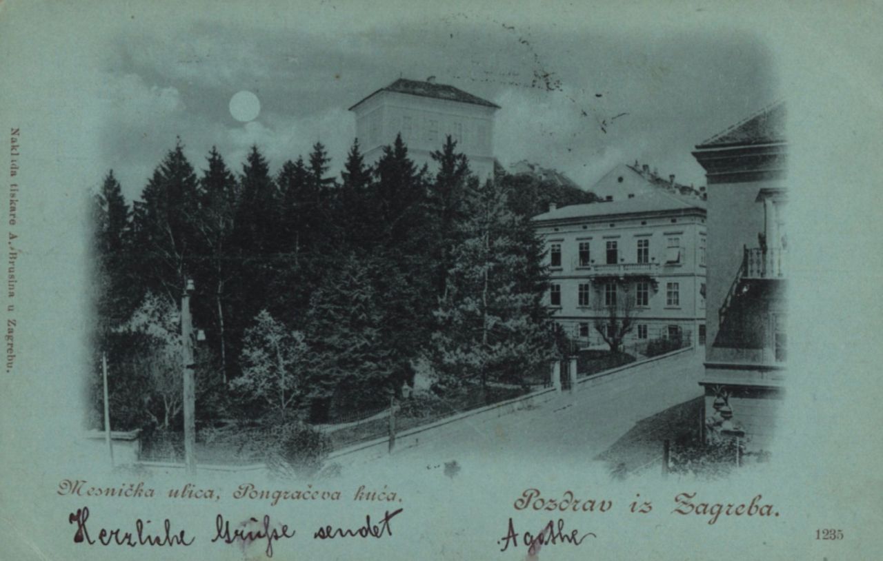 Mesnička ulica, razglednica je putovala 1900. godine
